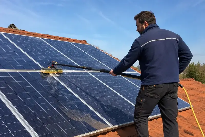Nettoyage et entretien de panneaux solaires à Maucor